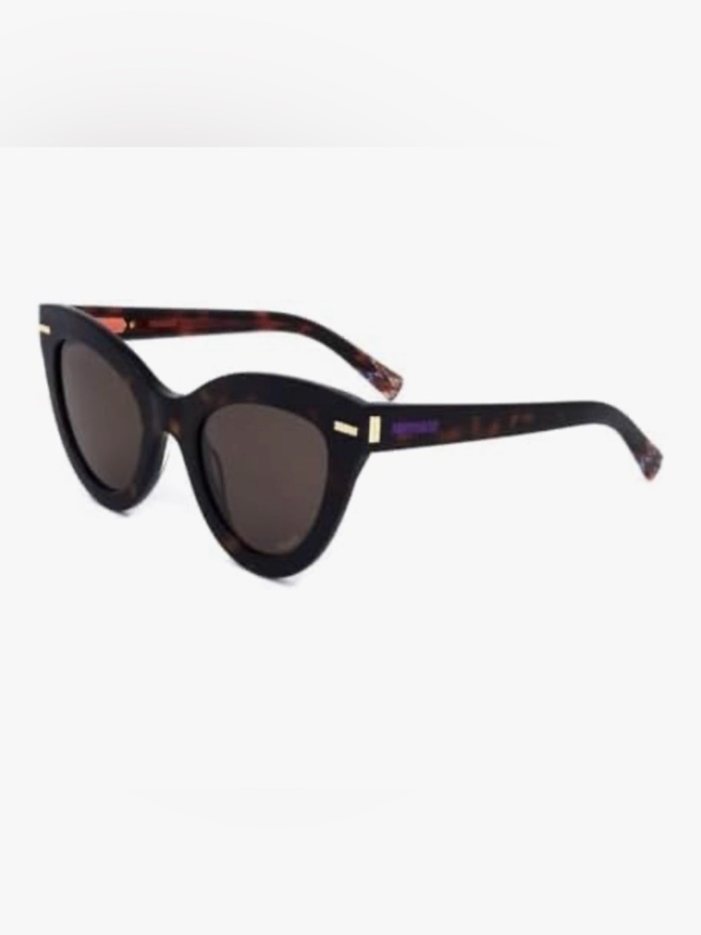 Missoni Tortoiseshell Cat-Eye Sunglasses with Dark Brown Lenses